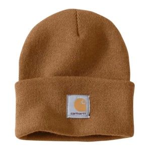 Carhartt Knit Cuffed Beanie+Carhartt Brown